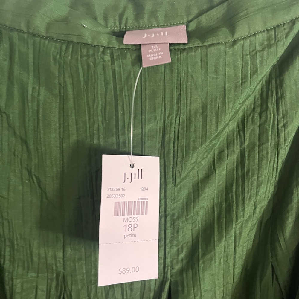 J. Jill Moss Crinkle Skirt - Picture 3 of 5
